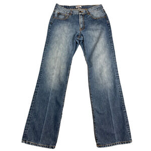 Rifle Straight Leg Jeans Mens 34X34 Retro Baggy Blue Denim Western Cowboy